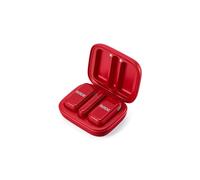 RØDE Micro sans Fil Microphone sans Fil Compact, Deux micros avec étui de Charge pour la création de Contenu sur Smartphone - USB-C, Rouge