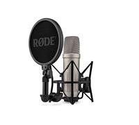 RØDE NT1 5ème Génération Microphone à condensateur de Studio à Grand diaphragme avec Sorties XLR et USB, Support Antichoc et Filtre Anti-Pop pour la, l'enregistrement Vocal et Le podcasting (Argent)