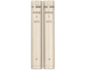 RØDE NT5 Microphone à condensateur à petite membrane de ½" Premium (Paire appariée) pour la production musicale et l'enregistrement d'instruments