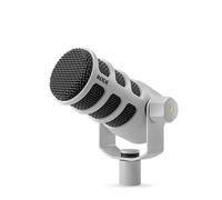 RØDE PodMic Microphone Dynamique de qualité Broadcast avec Support oscillant intégré pour Les podcasts, Le Streaming, Le Jeu, et l'enregistrement Vocal (Blanc)
