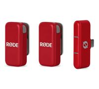 Rode Microphone WIMICROCRED sans fil USB-C, deux micros avec étui de charge - Rouge