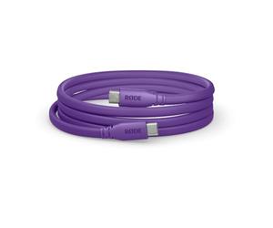 RØDE SC17 Câble USB-C vers USB-C, Pour Micros USB-C, Ordinateurs, Téléphones et Tablettes, Câble Blindé 1,5m, Certifié Hi-Speed (Violet)