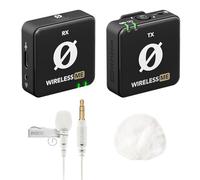 RØDE Système de microphone sans fil Wireless ME + Microphone Lavalier GO Blanc + Protection anti-vent Keepdrum Blanc
