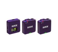 RØDE Wireless GO (Gen 3) - Microphone sans Fil Compact - Audio Pur, Enregistrement 32 Bits Flottant, contrôle Automatique du Niveau, pour téléphones, caméras et Ordinateurs (Pourpre)