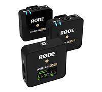 RØDE Wireless GO II - Système de microphones sans fil ultra-compact à deux canaux, avec microphones intégrés, enregistrement incorporé, destiné à la réalisation de films et à la création de contenu