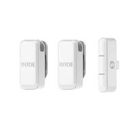 RØDE Wireless Micro, Microphone sans Fil Compact, Deux micros avec boîtier de Charge pour l’Enregistrement vidéo sur Smartphone et la création de Contenu, Lightning (Blanc)