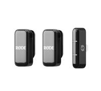 RØDE Wireless Micro, Microphone sans Fil Compact, Deux micros avec boîtier de Charge pour l’Enregistrement vidéo sur Smartphone et la création de Contenu, Lightning (Noir)
