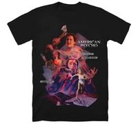 RDESEDRTRE American Psycho I Have to Return Some VIDEOTAPES Men T Shirt Black M