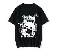 RDESEDRTRE Anime Serial Experiments Lain T-Shirt Black L