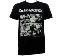 RDESEDRTRE Discharge Band Why Album Cover Men T-Shirt Black L