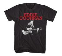 RDESEDRTRE Eddie Cochran T Shirt Rockabilly Unisex Colours Top Sweatshirt Black XXL