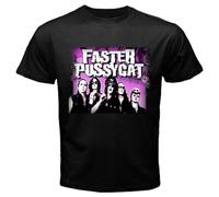 RDESEDRTRE Faster Pussycat Legend Retro Men's Black T-Shirt Black 3XL