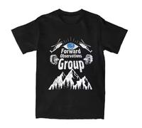 RDESEDRTRE Forward Observations Group Retro Vintage T Shirt Black 3XL