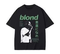 RDESEDRTRE Frank Vintage Graphic T Shirt R&B Popular Music Album Blond T-Shirt Black XXL