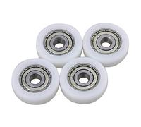 RDEXP 626ZZ Guide poulie Rail roulement à billes 0.6x2.6x0.8 cm lot de 4 blanc