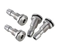 RDEXP Buse de sortie de mamelons de refroidissement par eau, filetage M6 pour bateau RC Marine, lot de 4, argent