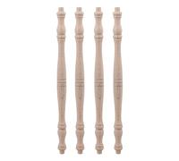 Rdexp Longueur 27.5 cm brut Naturel Bois Craft fuseaux Sellette pour maison Restaurant Décor réparation Décoration Lot de 4