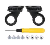 Rdexp Lot de 2 roulettes rotatives universelles pour valise gauche et droite, Noir , 9.5 x 9.2 x 5cm