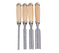 RDEXP Lot de 4 gouges de travail du bois avec manche en bois