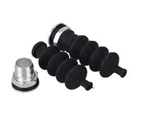 RDEXP RC 4,2 cm de long en caoutchouc tige de poussée joint soufflet lot de 2 noir