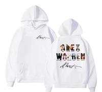 RDGKUCB Alex Warren Album Merch Sweat À Capuche Mode Rétro Manches Longues Sweat À Capuche Homme/Femme Décontracté Unisexe Hip-hop Streetwear-White||s