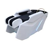RDHMJSJAZ Head Spa Bed, U-Shaped Hydromassage Shampoo Backwash with Full Body Massage, Spa Resort Hair Salon Equipment