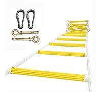 RDIAYDN Échelle de Secours Incendie 2 m, Corde de sécurité à 2 étages avec Crochets, résistante, antidérapante, Souple, Rapide à déployer, Facile à Utiliser (5 m/16 pi) (8 m/26 pi)