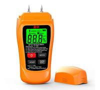 RDINSCOS MT18 Humidimètre à broche - Testeur d’humidité pour bois, planches et bois de chauffage, écran Hold et alarme sonore