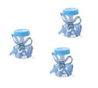 Rdjumpdjo 150Pcs/Lot Bouteille de Bonbonnière Partie Fournitures Biberon Faveurs de Mariage et Cadeaux Box Baby Shower Baptême Décoration (Bleu Clair) 9 x 4 cm