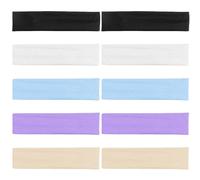 RDNKVB 10pcs Bandeau Cheveux Femme Headband Cheveux Sport Femme Bandeau Enfant Bandeau Cheveux Large pour La Course Le Cyclisme Le Yoga Le Basket Ball Évacuation Élastique
