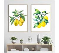 RDRDtbtr Peinture sur Toile tableau tableau murale moderne et simple avec paysage de citrons HD affiche Tableaux salle à manger salon chambre à coucher Decoration de la maison 50 x 70 cm sans cadre