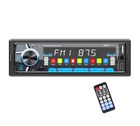 RDS Autoradio Bluetooth, CENXINY Poste Radio Voiture Bluetooth avec Port de Charge Type-C3A, FM/AM Autoradio 1DIN avec icônes de Fonction à l'écran, entrée auxiliaire, USB/Micro SD/7 Couleurs