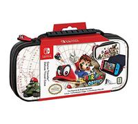 RDS Industries Étui de Transport pour Nintendo Switch sous Licence Officielle - Étui de Protection Rigide Deluxe - Support réglable - pour Nintendo Switch Super Mario Odyssey Art Game Case Blanc