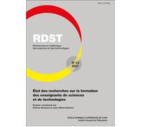 Rdst, N 23/2021 - Etat Des Recherches Sur La Formation Des Enseignants De Sciences Et De Technologie