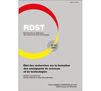 Rdst, N 23/2021 - Etat Des Recherches Sur La Formation Des Enseignants De Sciences Et De Technologie