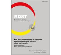 Rdst, n 23/2021. etat des recherches sur la formation des enseignants de sciences et de technologie - Jean-Marie Boilevin - Ens Lyon-Inrp - broché - Revue