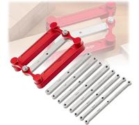 RDSXVFDA Center Gauge Stainless Steel Woodworking Tool with Interchangeable Marking Bars - Precision Mortise & Tenon Centering Jig for Cabinet Making, Imperial & Metric Sizes Included (8-Piece Set)
