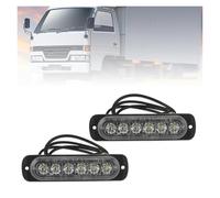 Rdtnvc Lot 2 Feux Antibrouillard À LED 12 V-24 V Feux De Travail Projecteurs Feux Extérieurs Voiture Tout-terrain Feux Arrière Blancs À 6 LED SMD Phares Phare Avant