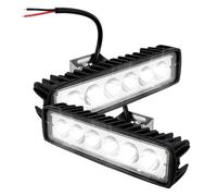 Rdtnvc Lot De 1, 2 Ou 4 Bandes Lumineuses LED Pour Plusieurs Scènes, Projecteur Blanc 6000K, Éclairage De Voiture Tout-terrain, IP67, 2800lm Phares Phare Avant(2 pièces)