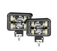 Rdtnvc Phare Barre Lumineuse LED ED 3/4/5 Pouces Projecteur Tout-terrain Phare Travail Pour Camion Tracteur 4x4 Bateau Feu Antibrouillard 12 V/24 V Phares Avant Assemblage(2pcs 3inch 70W)