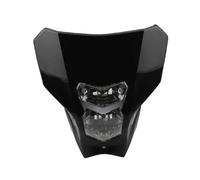 Rdtnvc Phare Pour CRF 450 Phare Moto Motocross Pour Enduro Carénage Plaque Dirt Bike Phares Phares Accessoires. Phares Avant Assemblage(Le noir)