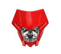 Rdtnvc Phare Pour CRF150L 150R 150F 230L 250L 250X 250M 300 450L 450X 450RL Motocross Moto Masque Phare Pour Plaque Phare Halogène Phares Avant Assemblage(Rouge)