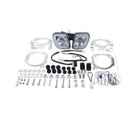 Rdtnvc Phare Pour Goldwing Pour GL1800 2012 2013 2014 2015 2016 2017 F6B 2013 2014 2015 2016 2017 Pour Valkyrie 1800 2014-2015 Feu Antibrouillard Conduite Moto LED Phares Avant Assemblage(Clear Lens)