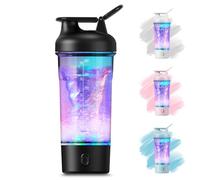 RDTOK Shaker electrique 750ml shaker proteine rechargeable USB C, shaker électrique pour poudre de potéine, sans BPA (noir)