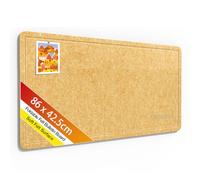Rdutuok Tableau en Feutre Alternative Moderne au Liège Autocollant,Pliable avec 20 Punaises pour Photos et Vision Board - Bureau, Cuisine, Chambre Enfant, Dortoir,Jaune,86 x 42,5 cm