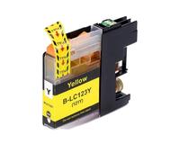 RDWQDGJG Cartouche d'encre Compatible série LC123, Compatible avec MFC-J4410DW J4510DW J4610DW J4710DW J470DW J6920DW J870DW(1 Yellow)