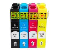 RDWQDGJG Cartouche d'encre Compatible T1281 T1282 T1283 1284 Compatible avec Stylet S22 SX125 SX130 SX230 SX235W SX420W SX425W SX430W SX435W imprimantes(2SET)