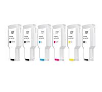 RDWQDGJG Cartouche d'encre complète 300ml, Compatible avec 727 HP727, Compatible avec DesignJet T920, T930, T1500, T1530, T2500, T2530(1Set 6Color)