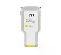 RDWQDGJG Cartouche d'encre complète 300ml, Compatible avec 727 HP727, Compatible avec DesignJet T920, T930, T1500, T1530, T2500, T2530(1PC Yellow)