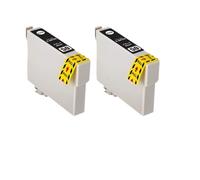 RDWQDGJG Compatible avec la Cartouche d'encre IC50 ICBK50 EP-301 EP-302 EP-320 EP-702A EP-703A EP-801A EP-802A EP-803A(2 Black)